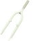 Forcella anteriore in alluminio per bici pieghevole da 20 pollici, tubo superiore 28 6 mm x 170 mm (bianco)