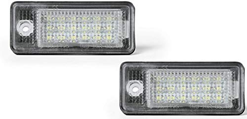 LED Number Plate Light for Audi A3 8P - A4 B6 + B7 - A6 4F - Q7