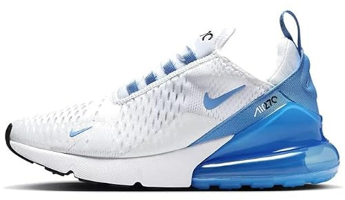 NIKE Air Max 270 Damen-Sneaker AH6789 (Weiß/Schwarz/Universitätsblau 118) UK4 (EU37,5)