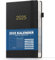 KaKa Dragon Kalender 2025 Terminplaner, Buchkalender Agenda, Deutsches Tagebuch Planer A5 Terminplaner 1 Tag 1 Seite mit Monatsregistern, (416 Seiten) Hardcover (Schwarz)