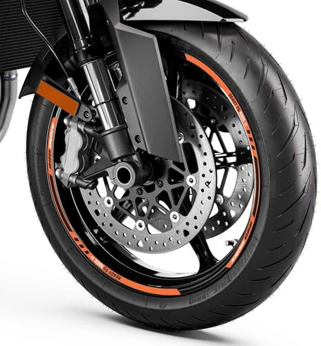 labelbike - Adesivi Strisce Moto Cerchi Ruote Adesivi Kit Protezioni compatibili con KTM 990 Duke