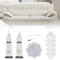 Cutiolly Leder Reparatur Set,2pcs Kunstleder Reparaturset,Leder Kratzer Reparatur Paste,Leder Reparatur Set Weiß,Lederreparatur Creme,Flüssigleder,Lederbalsam,Leder Reparatur,für Leder Restaurierung