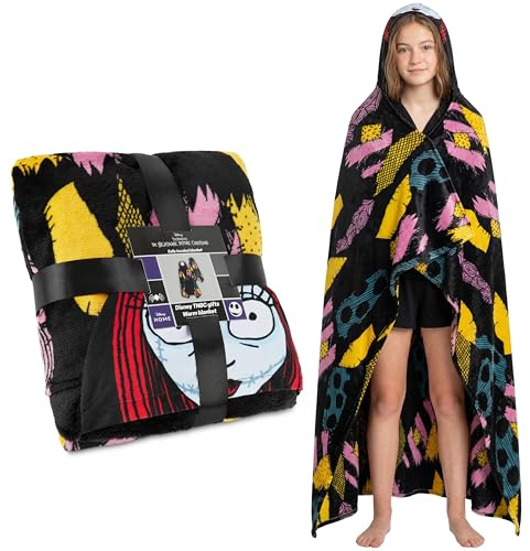Manta con Capucha para Mujer, Niños y Adolescentes 130x150 cm, Manta Polar con Diseño Cálido y Acogedor para Sofá, Cama, Ideas de Regalos
