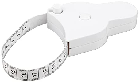 Haofy Körpermaßband mit Automatischer Rückstellung, Dual-Skala für Fitness-Tracking und Gewichtsverlust – Weiches Zweiseitiges Maßband mit Zoll-cm-genauer Körperumfangsmessung, 1 Packung