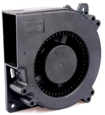 Gettimore 12032 Doppelkugelgebläse, 120 x 120 x 32 mm, 5 V/12 V/24 V Gleichstrom, 15 W, hoher Luftstrom, Kühlventilator für Serverschrank, Wohnmobil, Kühlschrank, Turbo-Belüftung, Auspuff-Ersatz