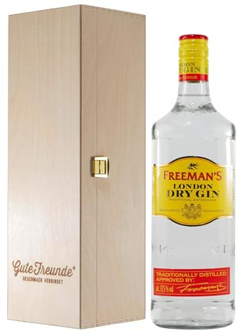 Freeman´s London Dry Gin mit Geschenk-Holzkiste