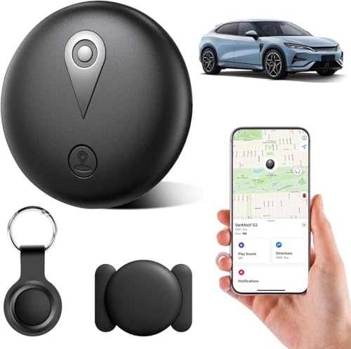 GPS Tracker Auto ohne ABO - Mini Auto Tracker & GPS, Vielseitiges GPS für Au-to, Motorrad, Fahrräder, Gepäck & Haustiere, iOS App, Wasserdicht