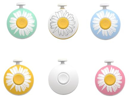 Electric Nail Grinder & Nail File, Rechargeable Portable Safe Nail Trimmer with Cute Daisy Design, Professional Manicure Pedicure Tool for Adults,Seniors, Fingernails & Toenails-E