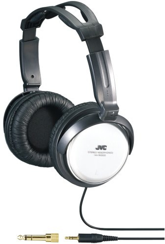 JVC HARX500 Full-Size Around Ear Headphone 40mm Neodymium Driver (White)