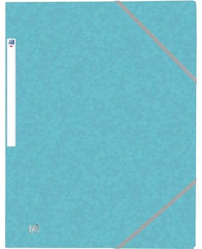 Elba Recyclingkarton Ordnungsmappe mit Eckspannergummi, A4, Blau, 1 Stück