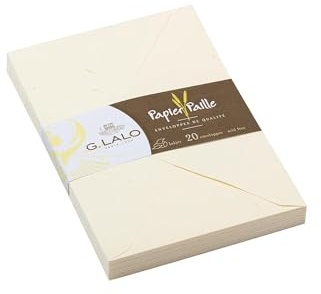 Lalo 23616L Umschläge Strohpapier, Format C5, 20 Stück