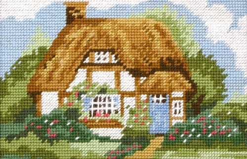 Anchor Gobelin-Stickset Hütte, Bild vorgezeichnet