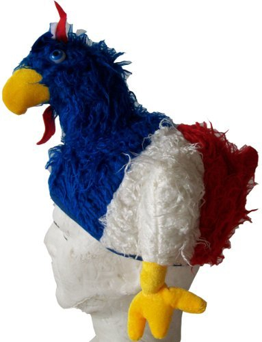 Casquette Chapeau Bonnet beret - COQ - Equipe de FRANCE Sport Rugby - Football - Handball - Deguisement - Taille Unique Ado / Adulte
