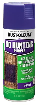 Rust-Oleum 270970 Specialty No Hunting Purple Spray Paint, 12 oz
