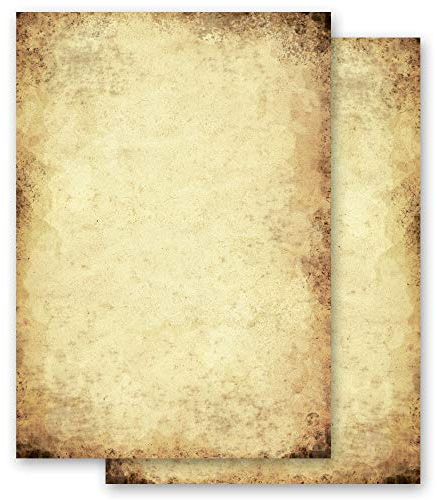 50 Blatt Briefpapier Antik & History ALTES PAPIER - DIN A5 Format - Paper-Media
