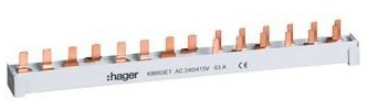 Hager Phasenschiene 10 mm² 4-polig 63A KB663ET KB663ET