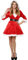 EraSpooky Damen Weihnachtsmann Kostüm Miss Santa Cosplay Kostüm Outfit