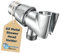 HammerHead Showers® All Metal Handheld Shower Head Holder - Chrome - Adjustable Shower Wand Holder with Universal Wall Hook Bracket and Pivot Ball - Hand Held Shower Head Holder - Shower Hose Holder