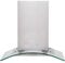 Baumatic BECH60GL 60 cm Chimney Cooker Hood - Stainless Steel / Glass