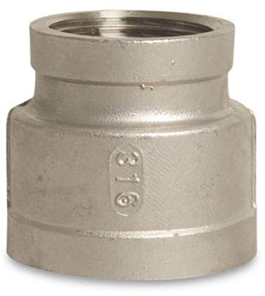 Gewindefitting Edelstahl Reduziermuffe 2 IG x 1 1/4 IG