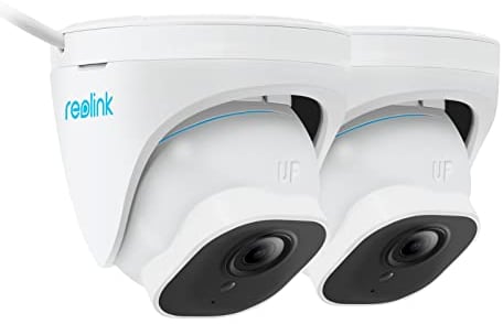 Reolink 4K Smarte PoE IP Kamera Outdoor, Personen-/Autoerkennung 8MP Überwachungskamera Aussen mit Audio und microSD Kartensteckplatz, IR Nachtsicht, IP66, Zeitraffer, Fernzugriff, RLC-820A 2 Stück