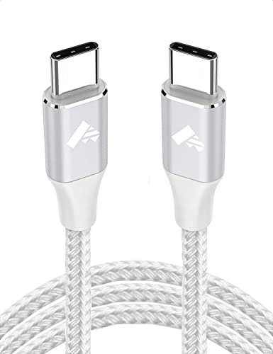 USB C to USB C Cable for iPhone 16 15 Pro Max, C to C Charger Cable Fast Charge 6FT 60W USB Type C to Type C Charging Lead for iPad Pro/Air MacBook Samsung Galaxy S24 S23 S22 Ultra S21 S20, Pixel 3/4