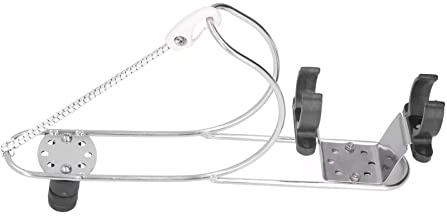 Tissting Boot Rettungsring Halterung, Verstellbarer Edelstahl Schwimmring Rahmen, Rettungsring Hufeisenrettungsring, Hufeisen Halter für Marine Boot Schiff, Kunststoffhalterung Well