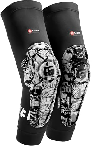 G-Form Pro-X3 Ellbogenschützer - Dirt Bike & Mountain Bike Ellbogenschützer - Fahrradzubehör - Street Art, Erwachsene Mittel