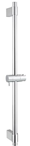 Tecmolog Barre Douche 75 cm en Acier Inoxydable avec Supports de Douche Réglables, Chrome, BC4043-35
