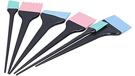 Ensemble de pinceaux de couleur, facile à ranger et à transporter Pinceau de teinture pour cheveux en silicone pratique et pratique pour la maison pour une teinture rapide pour le salon de