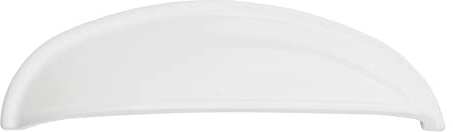 SOTECH Muschelgriff NICK Signalweiß BA 96 mm | Apotheker-Griff Einlassgriffe Griffmuscheln