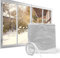 Window Insulation Film for Winter, Transparent Secondary Glazing Kit for Windows & Doors, Thermal Window Film for Winter & Cold, Windproof Secondary Glazing Film with Fixing Tape 4.5m2 (3m x 1.5m)
