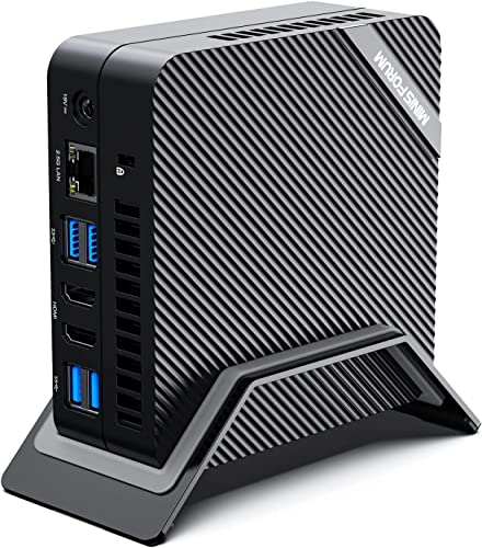 MINIS FORUM UM690L Slim Mini-PC, AMD Ryzen 9 6900HX Mini-Computer (8C/16T, bis zu 4,9 GHz), 32 GB LPDDR5 und 1 TB SSD PCIe 4.0, DP/HDMI 2.1/USB4, 4 x USB Typ A, WIFI6E/BT5.3