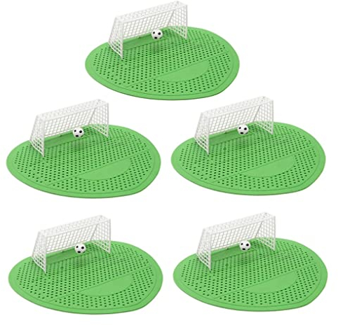 Urinal Screen Anti Odor Football Male Toilet Cleaner Splash Guards Soccer Goal Filter Mats Green 5PCS urinal screen urinal mats urinal sieve football male toilet cleaner soccer goal filter mat