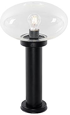 QAZQA elly - Lampe sur pied extérieur - 1 lumière - Ø 30 cm - Noir - Moderne - éclairage extérieur