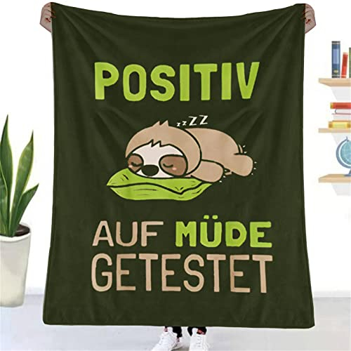 ZUCZUG Geschenke für Papa Männer zum Geburtstag Vatertag, Kuscheldecke Flauschige Personalisierte Geschenke Faultier Decke An Meinen Papa, Super Weiche Flanelldecke Wohndecke für Bester Papa