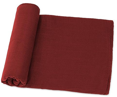 Comfy Cubs Musselin-Wickeldecken, neutrale Wickeldecke, Wickeldecke für Jungen und Mädchen, Babyutensilien, Registrierung und Geschenk Wein
