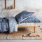 Irisette Mako-Satin Bettwäsche Glamour 8504 blau 1 Bettbezug 135 x 200 cm + 1 Kissenbezug 80 x 80 cm