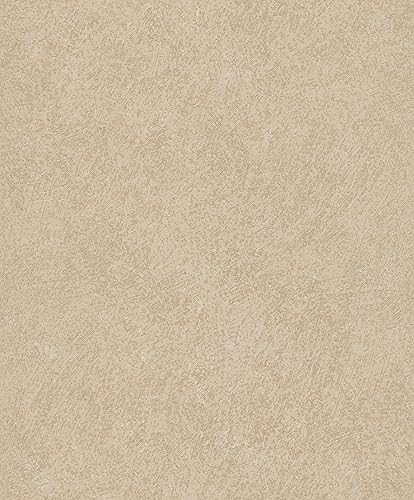 Vliestapete Used-Look Putz Struktur Creme Beige Gold Glitzer A61504