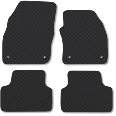 VW T-Cross (2019+) 3mm Rubber Car Mats | Tailored Fit Durable Floor Mats Full Coverage Protection Waterproof Accessories Easy Clean Anti Slip Made in the UK