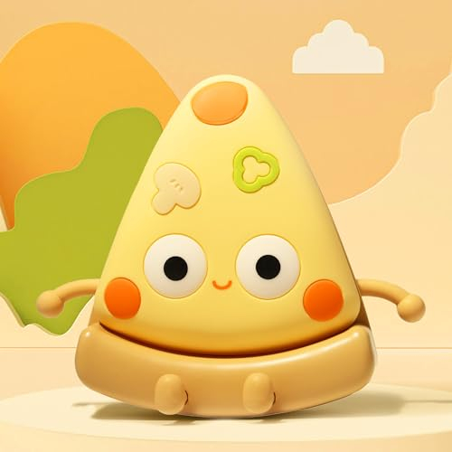 Night Light Gifts for Girl, Kids Night Light, Pizza-Shaped Lamp Gifts Bedside Lamp for Nursery, ABS+SIL, Touch Control, Portable and Rechargeable Dimmable, Birthday Gifts for Boys Girls (Pizza-Shaped)