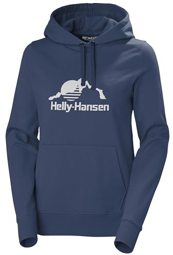 Helly Hansen W Nord Graphic Pullover Felpa con Cappuccio da Donna, 585 Oceano, XS