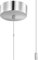 BrightArk Bathroom Light Pull Cord Switch Ceiling Mounted Chrome Chain Kit Silver Light Pull Switch Replacement Pull Cord Shower Switch for Stylish Upgrade Bathroom Accessories Chrome Round Cylinder