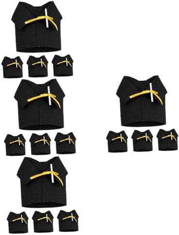 Toyvian 16 Pcs Graduation Season Decoration Bottled Coat Fabric