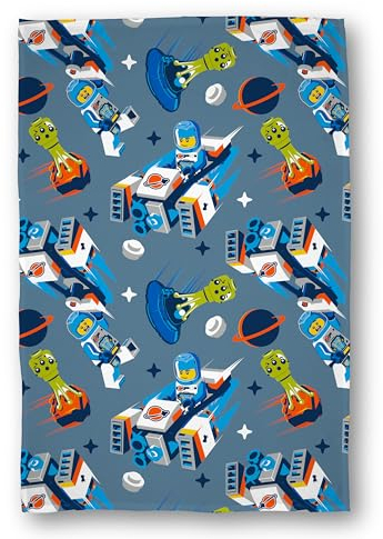 Character World Coperta ufficiale LEGO® City in pile, super morbida e calda, design con spazio urbano, perfetta per camera da letto, campeggio e pigiama party, 100 x 150 cm