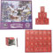 Alihoo Weihnachts-Adventskalender 2024, Puzzles, 24 Boxen, 1008 Teile, Countdown bis Weihnachten, Familienurlaub für Erwachsene und Kinder (lila)