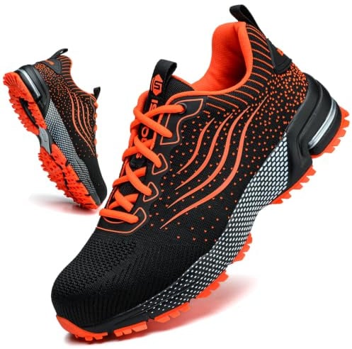 Scarpe Antinfortunistiche Uomo Scarpe da Lavoro Donna Arancione EU 42