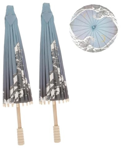 ANDRESLAD Cosplay Umbrella Japanese Style Paper Umbrella Decorative Small Vintage for Furniture Decor