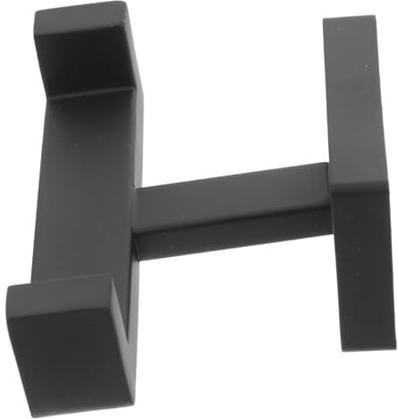 Mikikit Stainless Steel Double Hook Heavy Duty Wall Mounted Towel Holder, Robe Hooks for Bathroom, Clothes, Keys, Hats