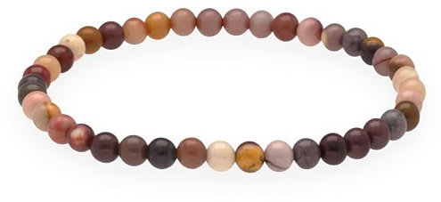 Lebensquelle Plus Mookait Mini Kugelarmband | 4-5mm | Hochwertiges Edelsteinarmband flexibel 19cm